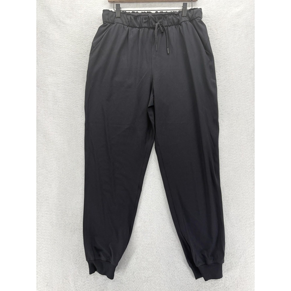 Lululemon Beyond The Studio Jogger Pants Womens 10 Black Swift Fabric Luxtreme